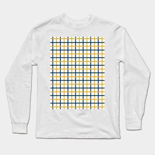 Blue & Gold Tattersall Long Sleeve T-Shirt